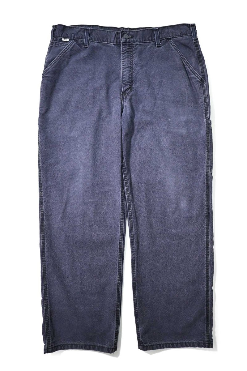 画像1: 15' Used Carhartt FR Duck Carpenter Pants Navy カーハート (1)