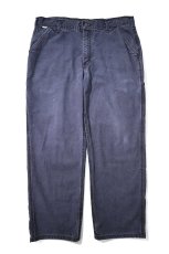 画像1: 15' Used Carhartt FR Duck Carpenter Pants Navy カーハート (1)