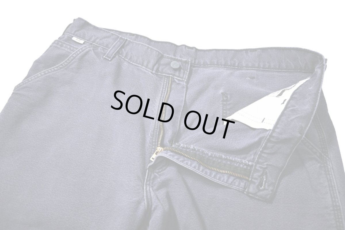画像5: 15' Used Carhartt FR Duck Carpenter Pants Navy カーハート (5)