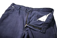 画像5: 15' Used Carhartt FR Duck Carpenter Pants Navy カーハート (5)