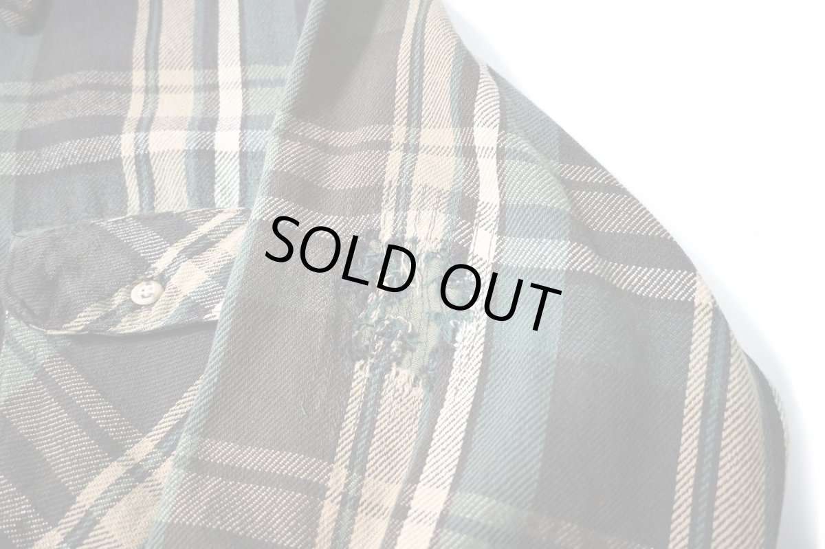 画像6: 90s Used Five Brother Heavy Flannel Shirt (6)