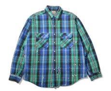 画像1: 90s Used Five Brother Heavy Flannel Shirt made in USA (1)