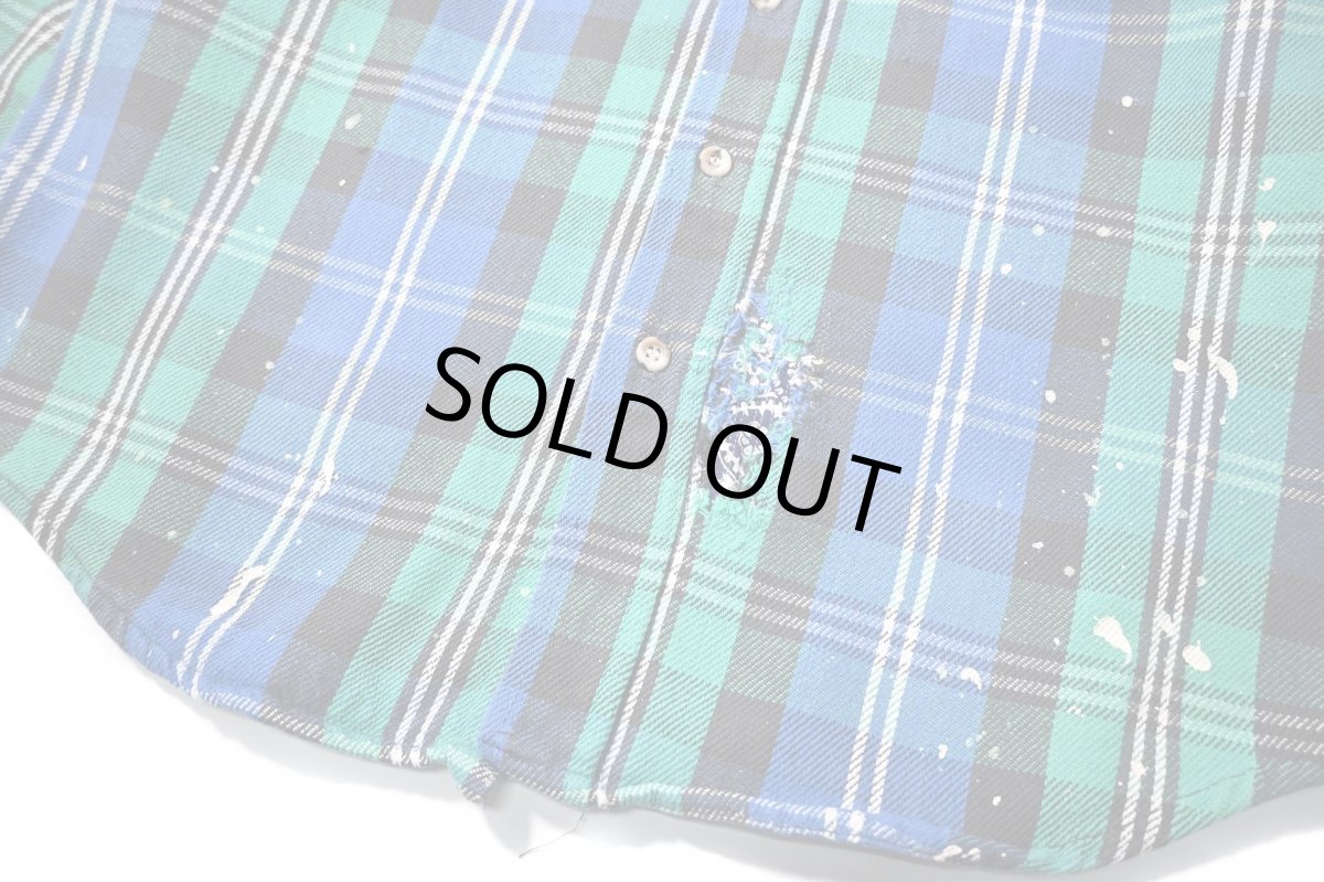 画像3: 90s Used Five Brother Heavy Flannel Shirt made in USA (3)