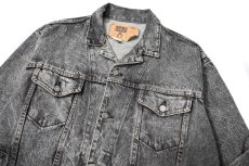 画像2: 90s Used Gap Denim Jacket Black made in USA (2)