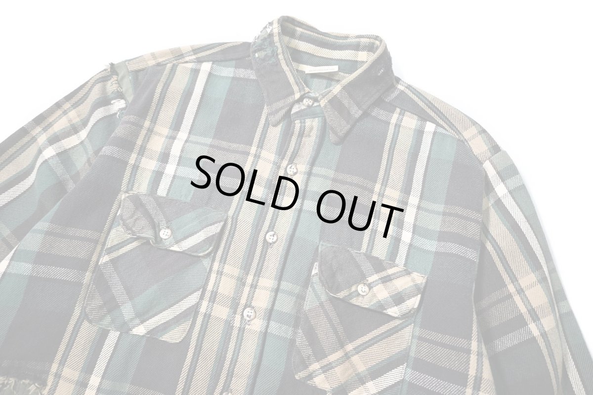 画像2: 90s Used Five Brother Heavy Flannel Shirt (2)