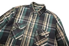 画像2: 90s Used Five Brother Heavy Flannel Shirt (2)