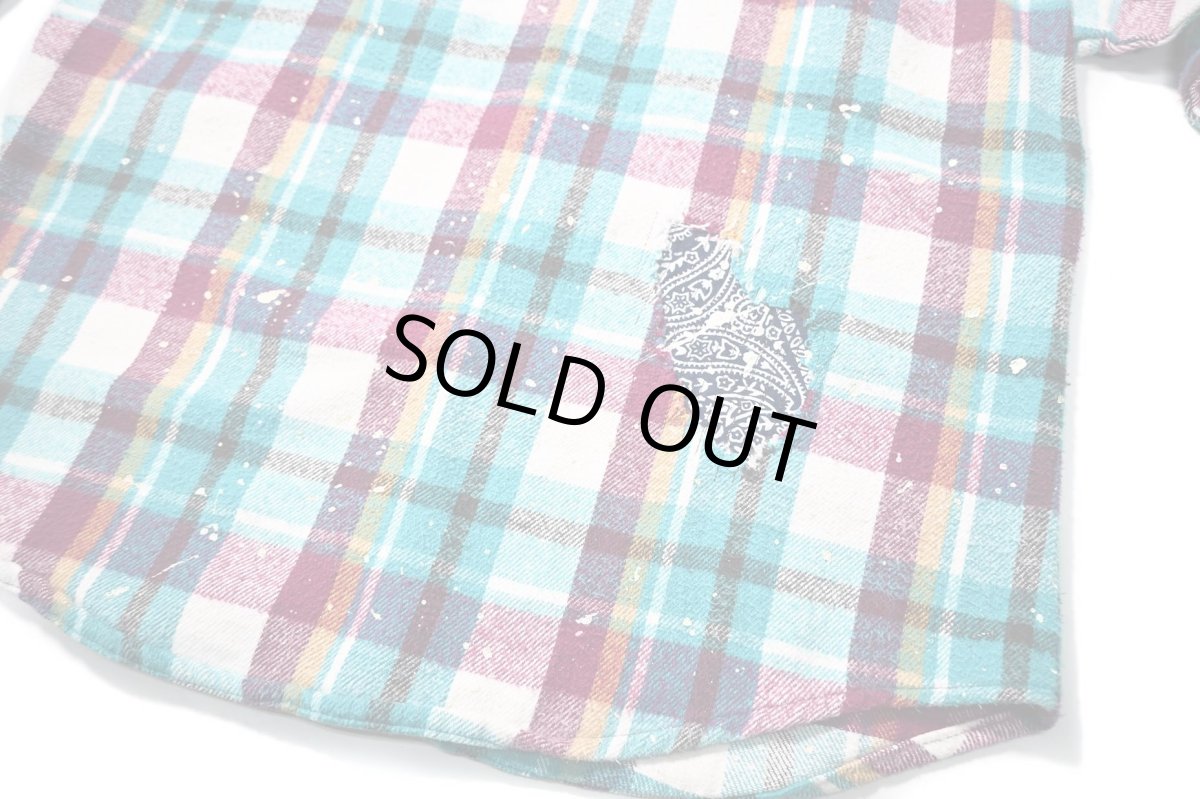 画像9: 90s Used Five Brother Heavy Flannel Shirt made in USA (9)