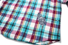 画像9: 90s Used Five Brother Heavy Flannel Shirt made in USA (9)