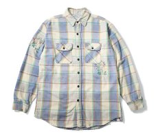 画像1: 80s Used Five Brother Heavy Flannel Shirt made in USA (1)