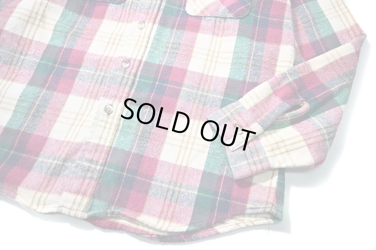 画像3: 80s Used Five Brother Heavy Flannel Shirt made in USA (3)