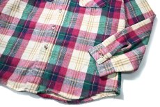 画像3: 80s Used Five Brother Heavy Flannel Shirt made in USA (3)