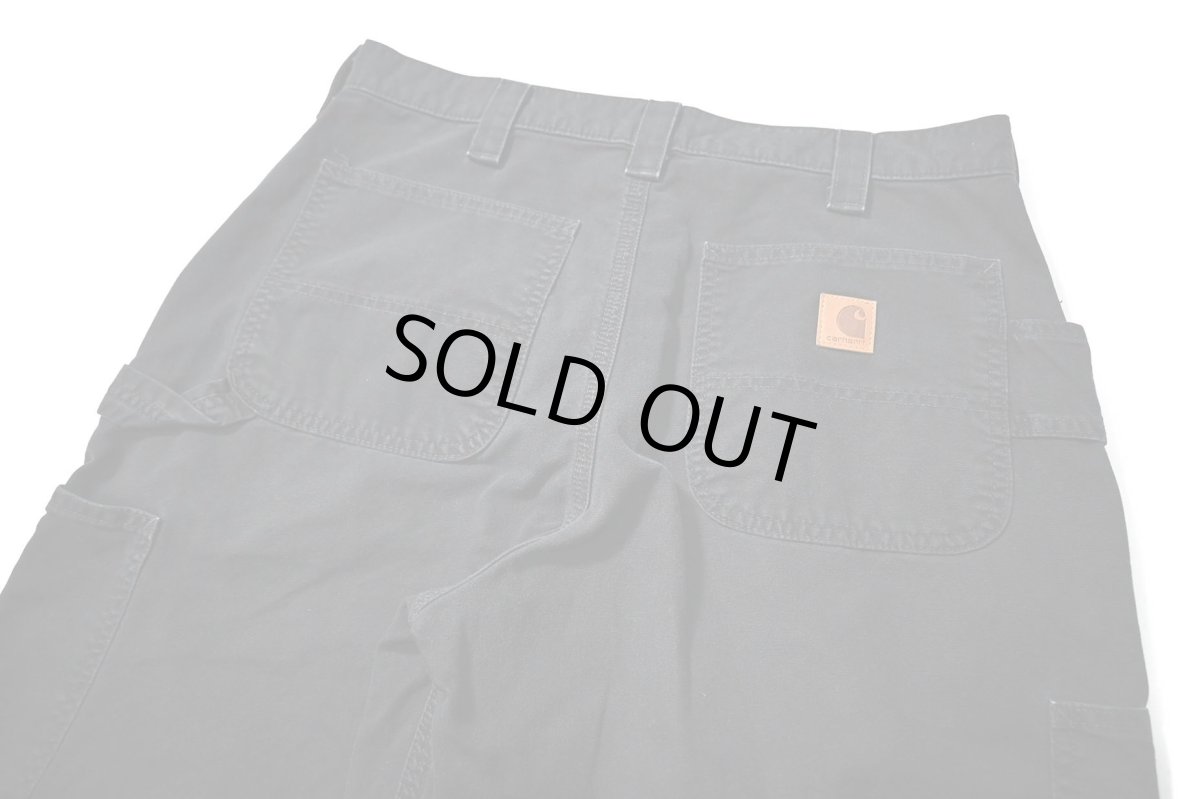 画像4: 19' Used Carhartt B151 Canvas Utility Work Pants Black カーハート (4)