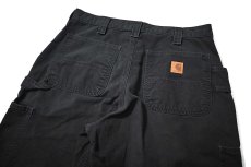 画像4: 19' Used Carhartt B151 Canvas Utility Work Pants Black カーハート (4)