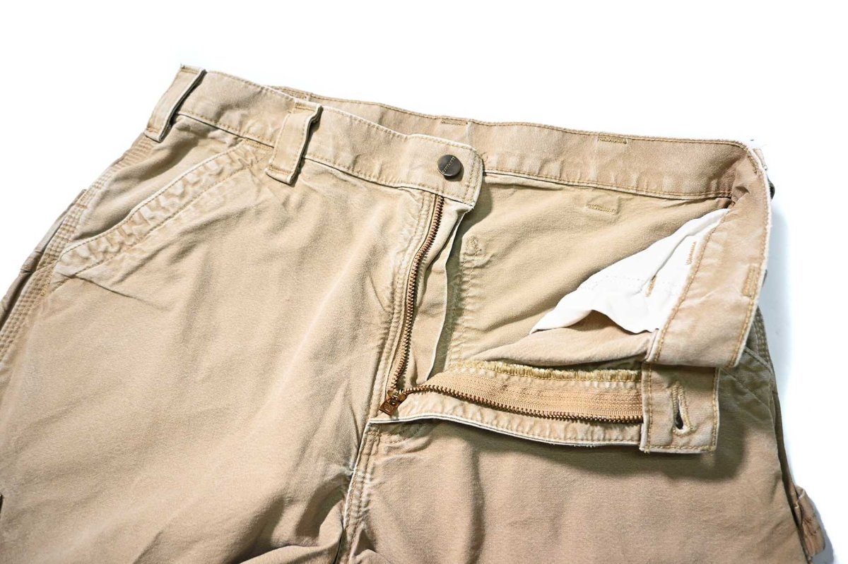 画像5: 19' Used Carhartt B151 Canvas Utility Work Pants Khaki カーハート (5)
