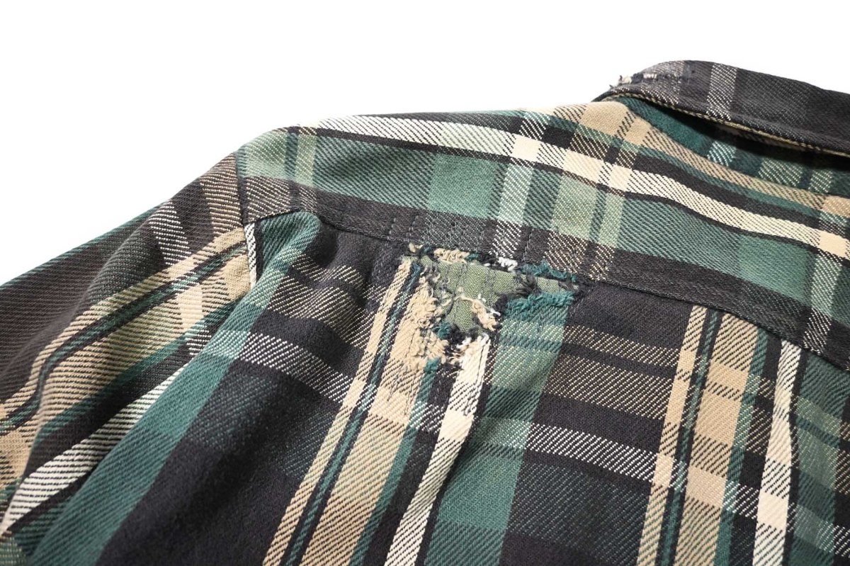 画像8: 90s Used Five Brother Heavy Flannel Shirt (8)