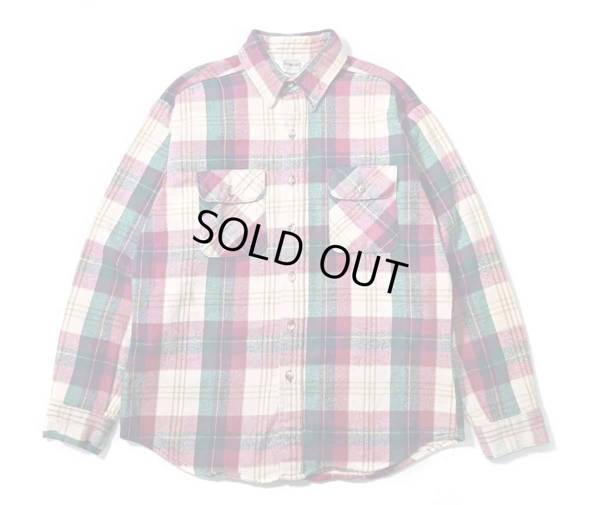 画像1: 80s Used Five Brother Heavy Flannel Shirt made in USA (1)