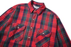 画像2: 80s Used Five Brother Heavy Flannel Shirt made in USA (2)