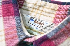 画像4: 80s Used Five Brother Heavy Flannel Shirt made in USA (4)