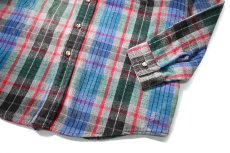 画像3: 90s Used Five Brother Heavy Flannel Shirt (3)