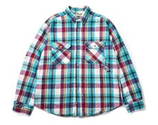 画像1: 90s Used Five Brother Heavy Flannel Shirt made in USA (1)