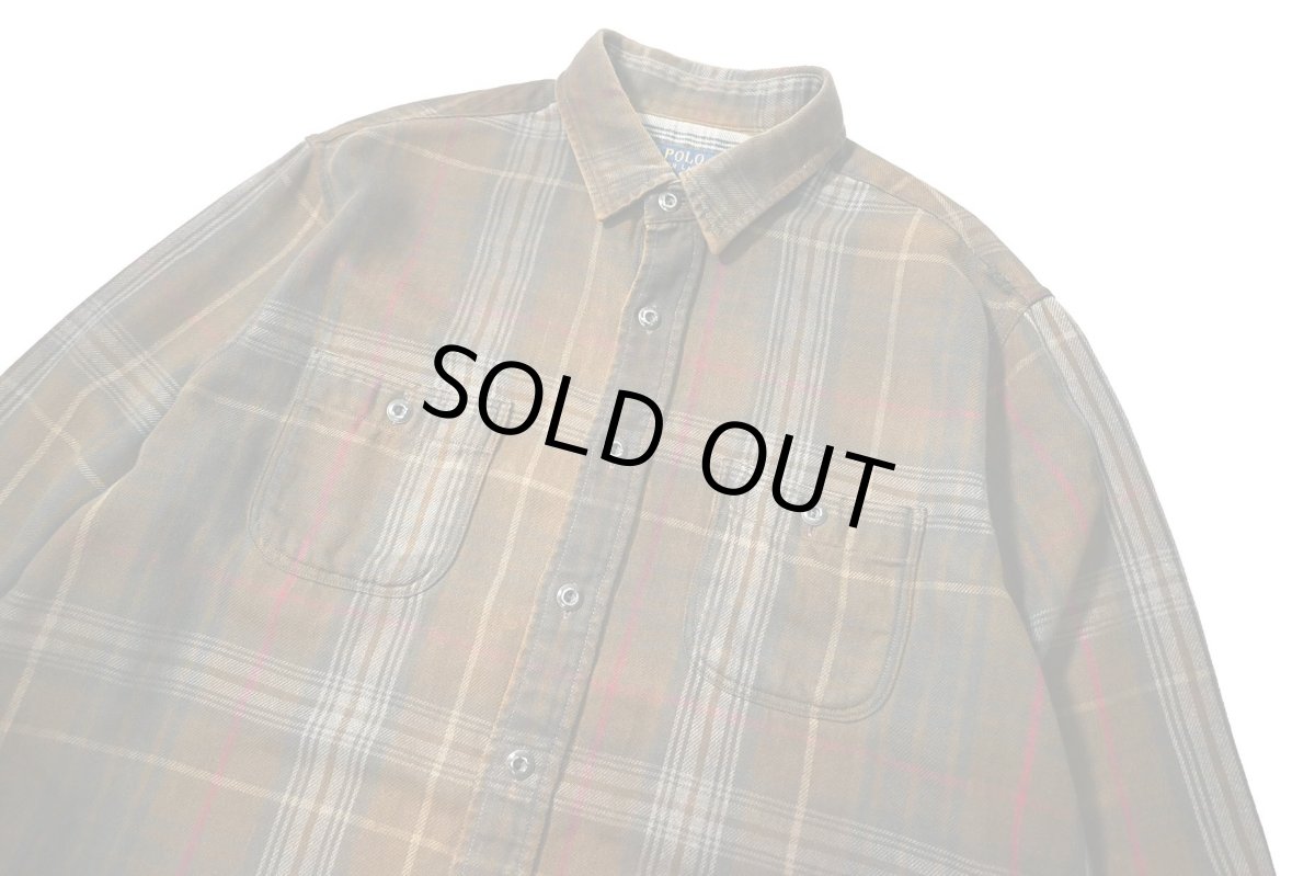 画像2: Used Polo Ralph Lauren Plaid Flannel Shirt (2)