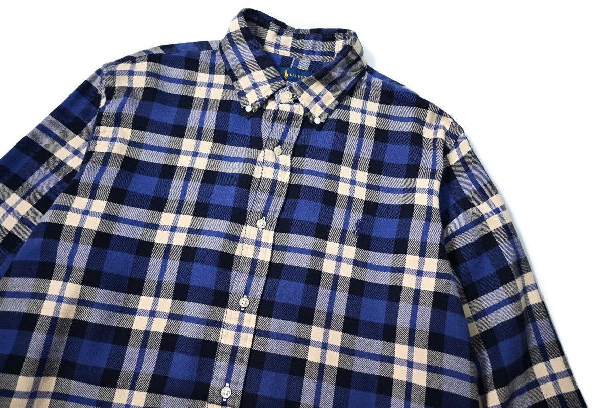 画像2: Used Polo Ralph Lauren Plaid Flannel Shirt (2)