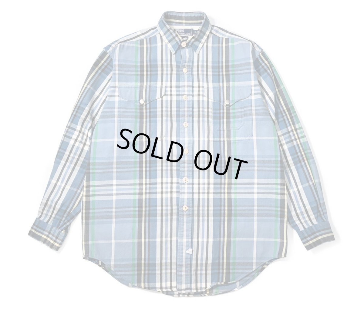 画像1: 90-00s Used Polo Ralph Lauren Heavy Flannel Shirt (1)