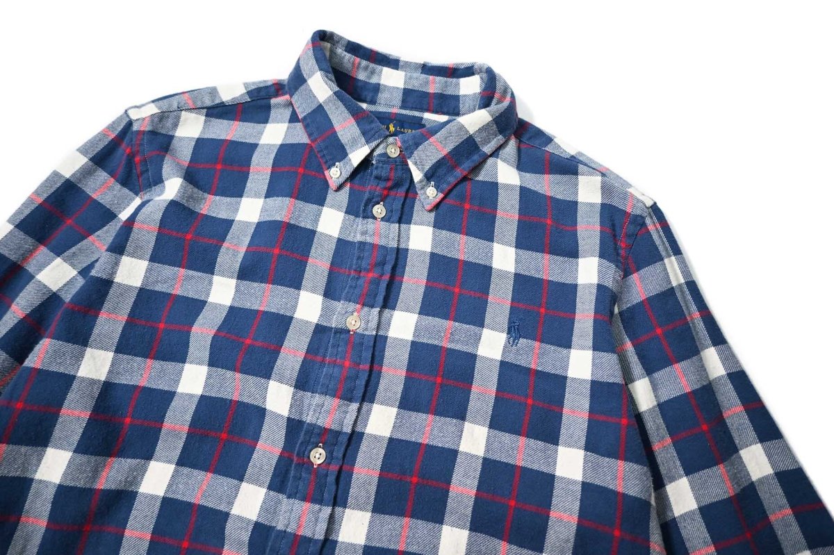 画像2: Used Polo Ralph Lauren Plaid Flannel Shirt (2)