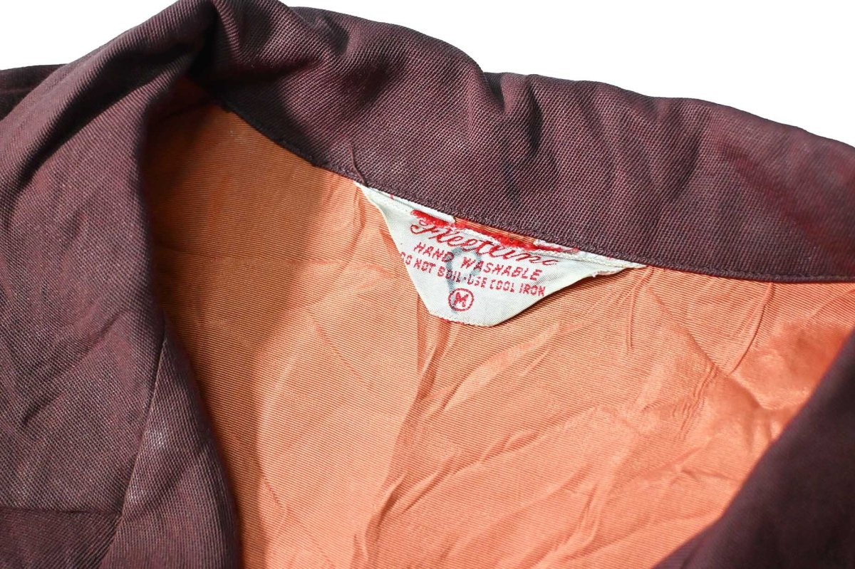 画像4: 50-60s Used Fleetline Rayon Open Collar Shirt (4)