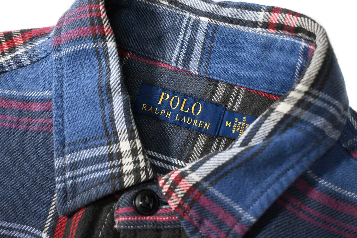 画像4: Used Polo Ralph Lauren Plaid Flannel Shirt (4)