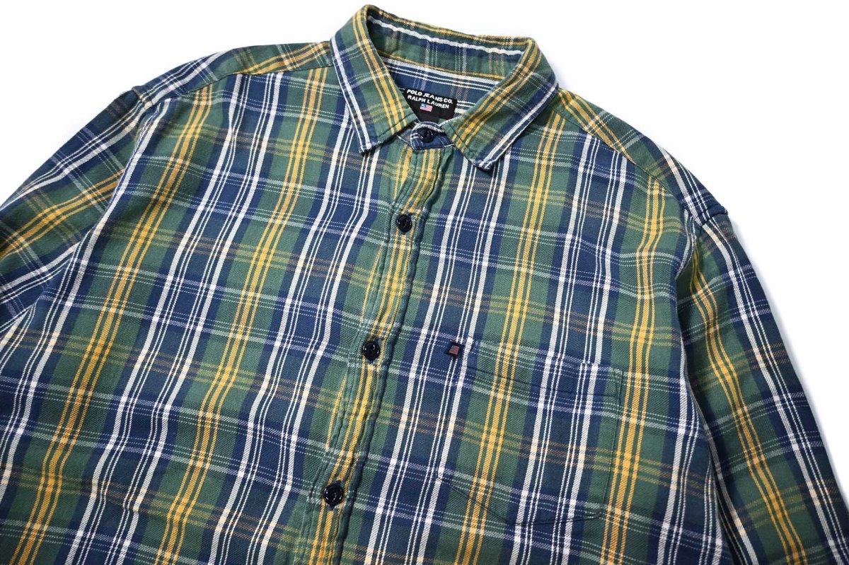 画像2: 90-00s Used Polo Jeans Co. Ralph Lauren Flannel Shirt (2)
