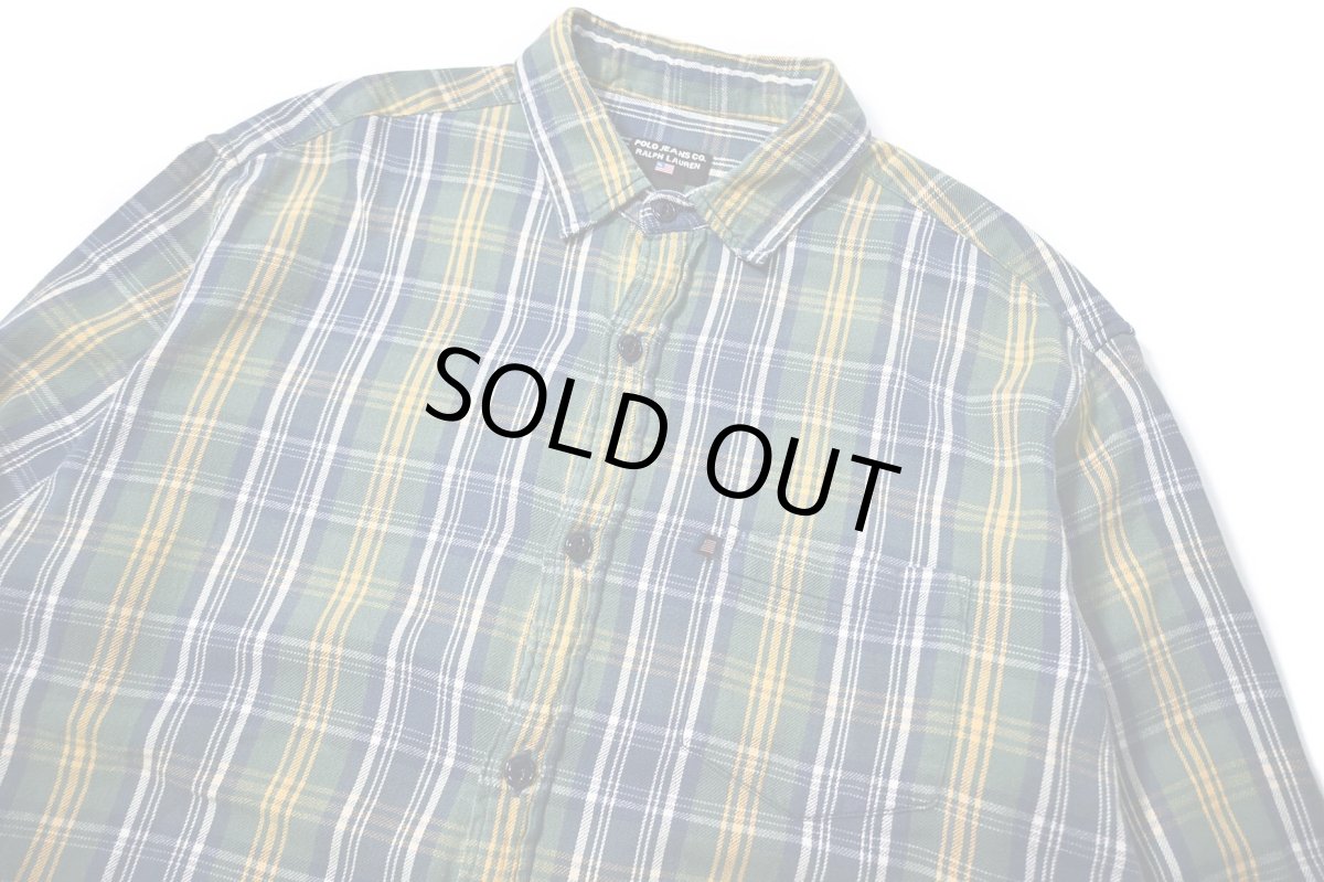 画像2: 90-00s Used Polo Jeans Co. Ralph Lauren Flannel Shirt (2)