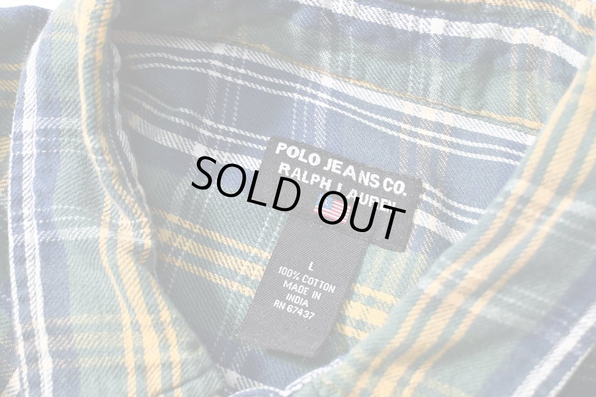 画像4: 90-00s Used Polo Jeans Co. Ralph Lauren Flannel Shirt (4)