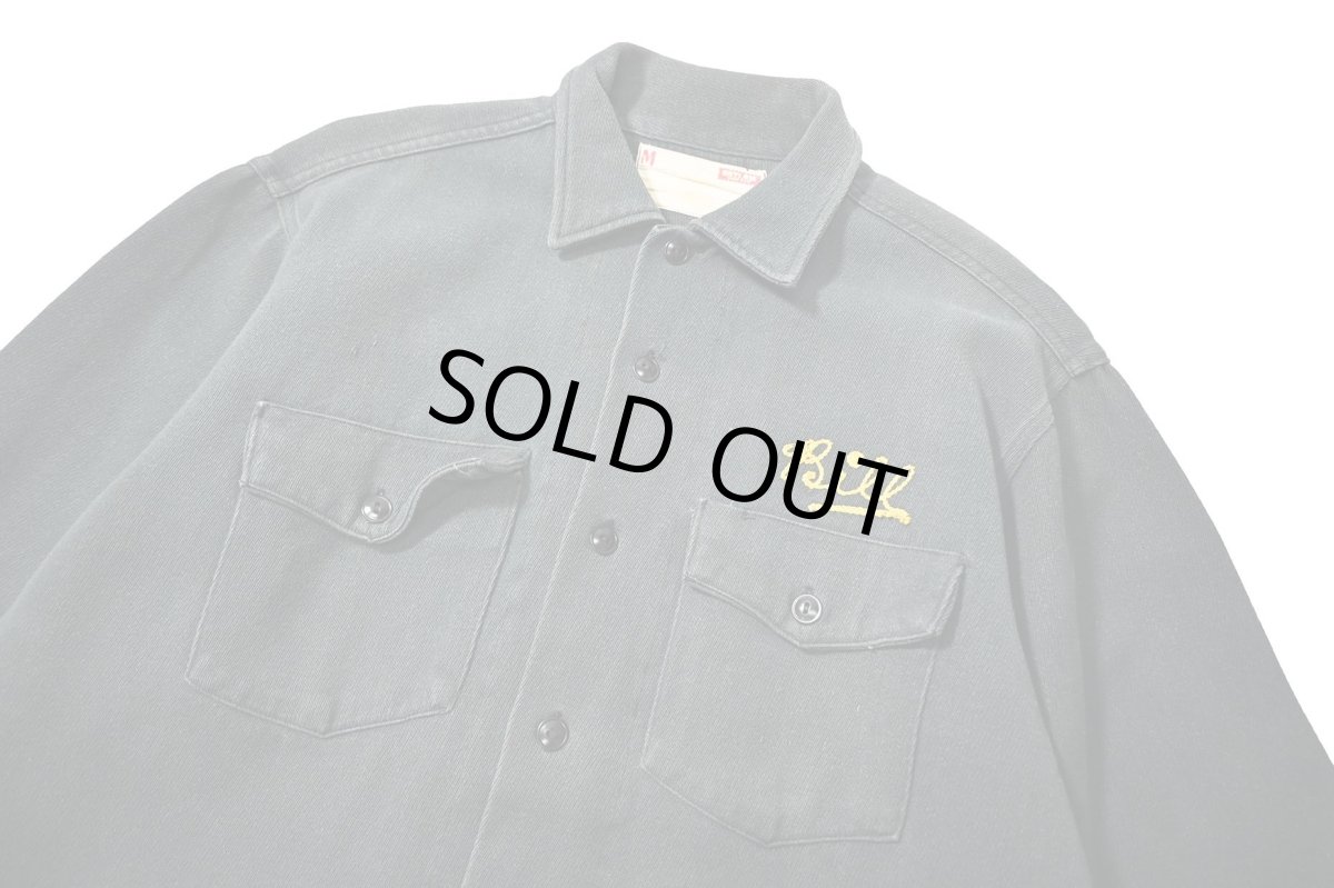 画像2: 60-70s Used Setlow Whipcord Work Shirt (2)