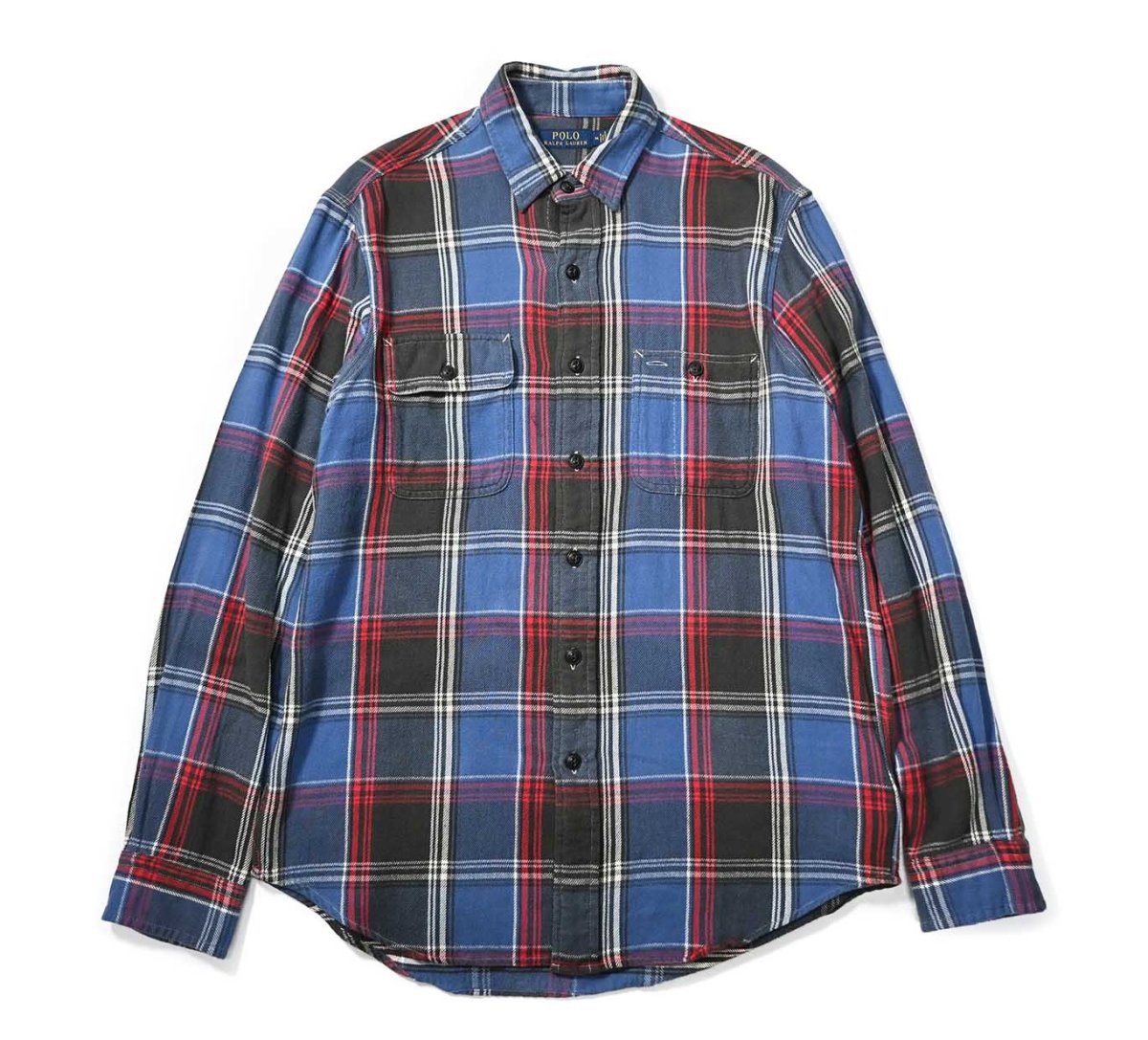 画像1: Used Polo Ralph Lauren Plaid Flannel Shirt (1)