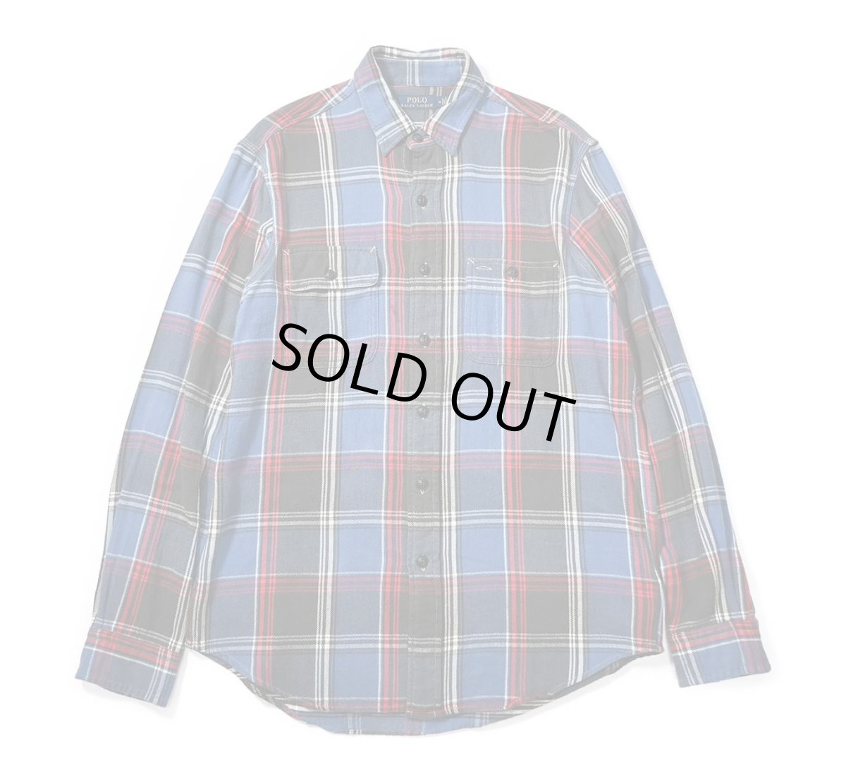画像1: Used Polo Ralph Lauren Plaid Flannel Shirt (1)