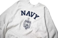 画像2: 90-00s Used USNA Sweat Shirt made in USA (2)
