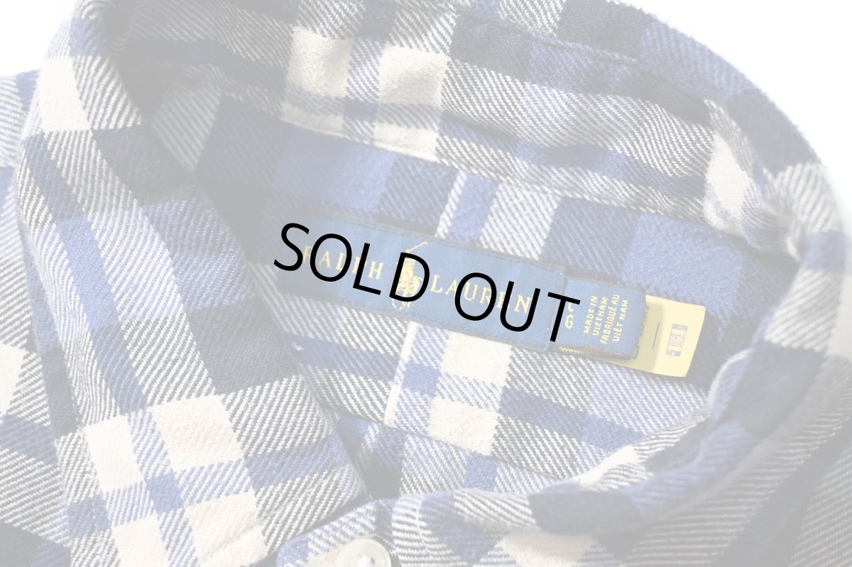 画像4: Used Polo Ralph Lauren Plaid Flannel Shirt (4)
