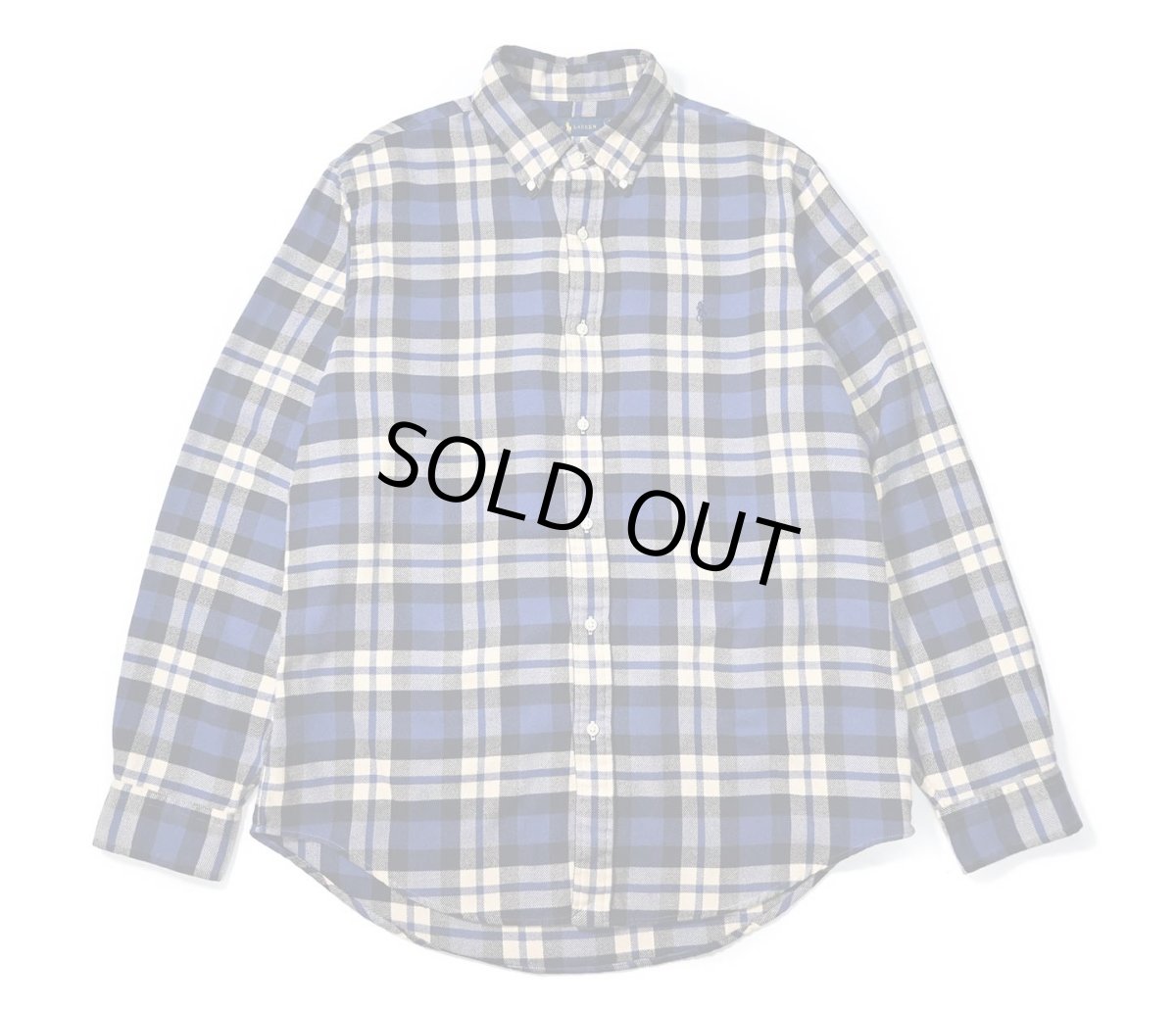 画像1: Used Polo Ralph Lauren Plaid Flannel Shirt (1)