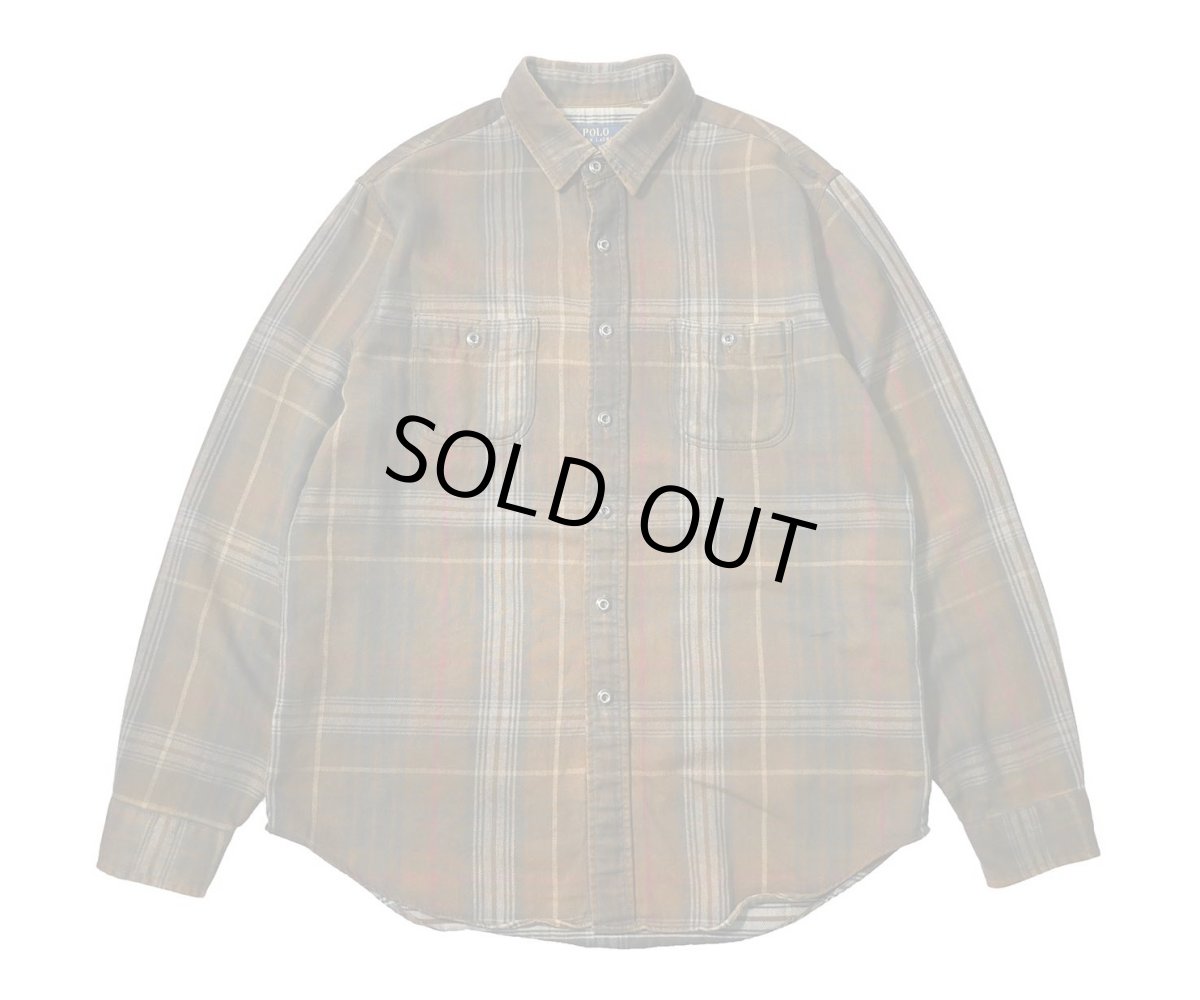 画像1: Used Polo Ralph Lauren Plaid Flannel Shirt (1)