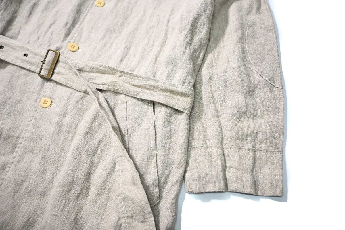 画像3: 90s Deadstock Armani Jeans Linen Coat (3)