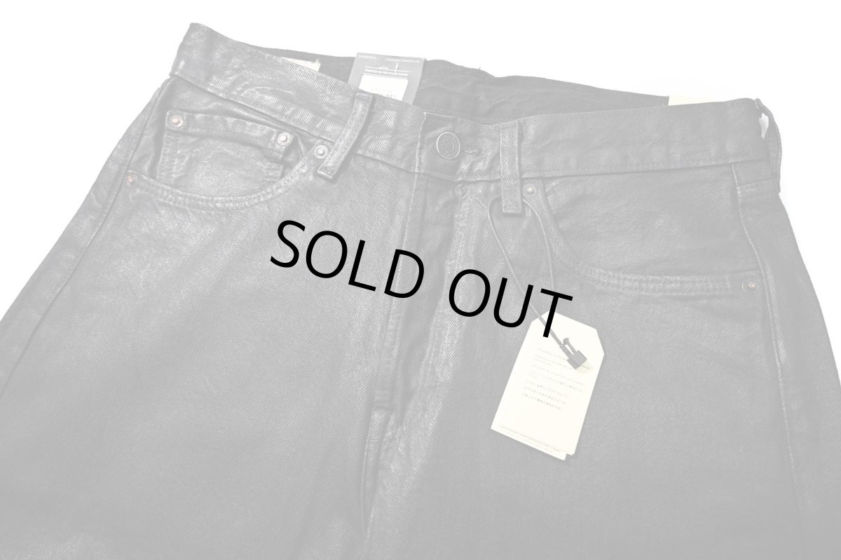 画像2: Levi's 501 Coated Denim Pants Black リーバイス (2)