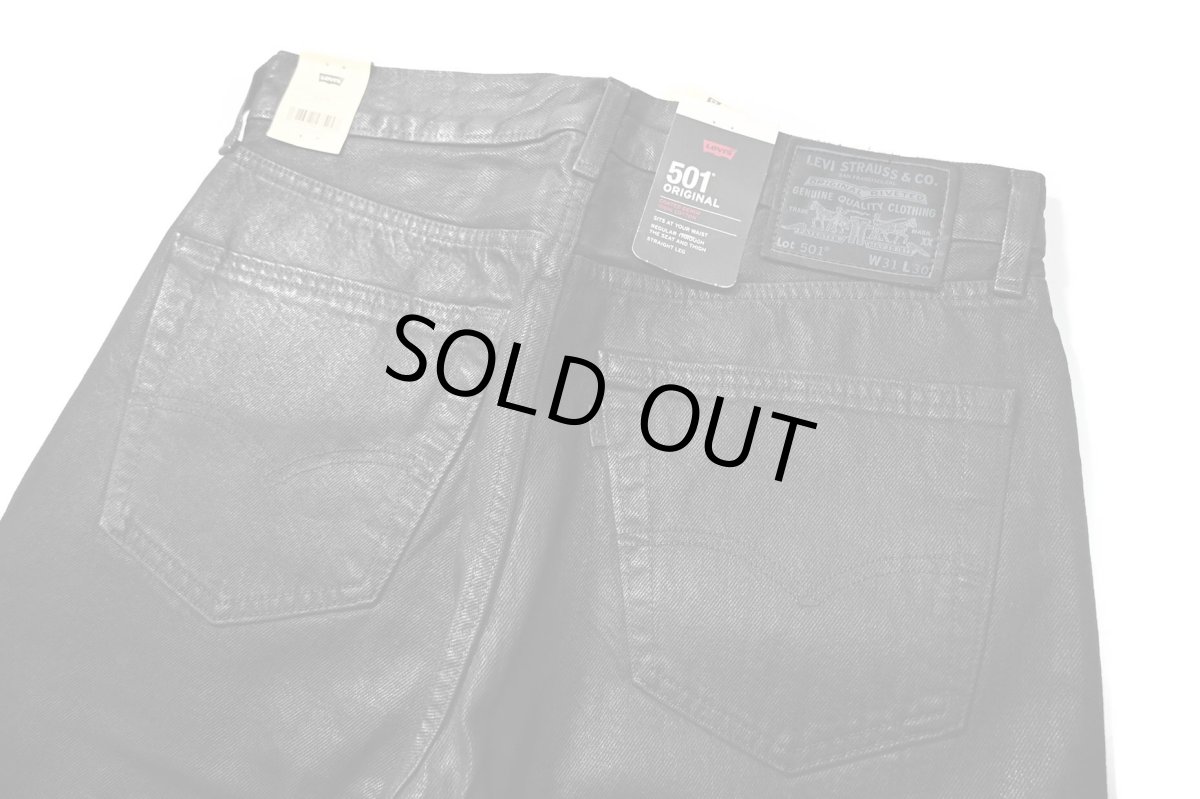 画像4: Levi's 501 Coated Denim Pants Black リーバイス (4)