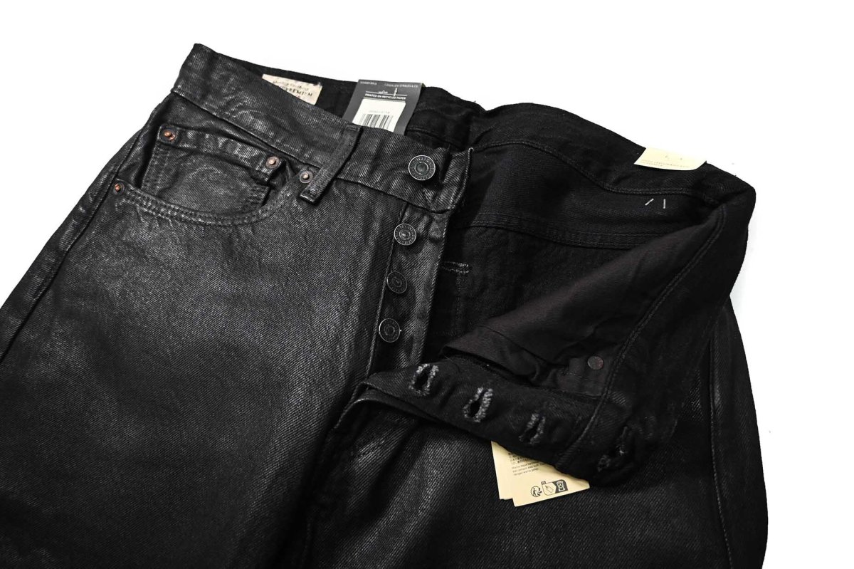 画像5: Levi's 501 Coated Denim Pants Black リーバイス (5)