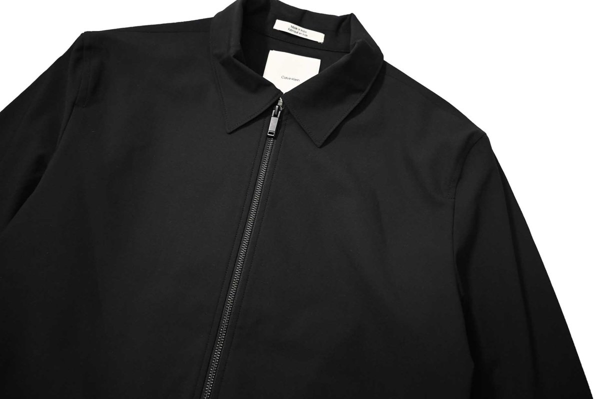 画像2: Calvin Klein Zip Up Blouson Black カルバンクライン (2)