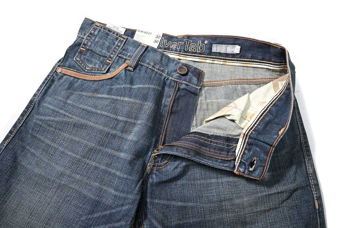 画像6: 00s Deadstock Levi's Silver Tab Slim Fit  Boot Cut Denim Pants #0003 リーバイス (6)
