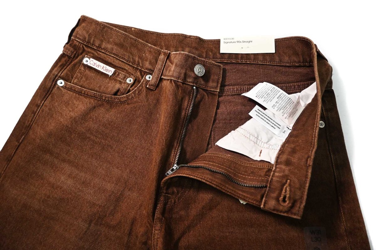 画像5: Calvin Klein Signature 90s Straight Denim Pants Brown カルバンクライン (5)