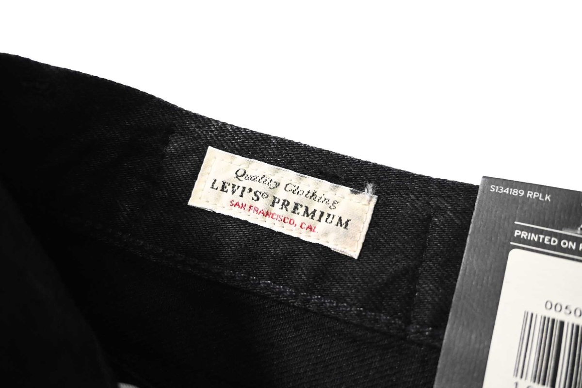 画像6: Levi's 501 Coated Denim Pants Black リーバイス (6)