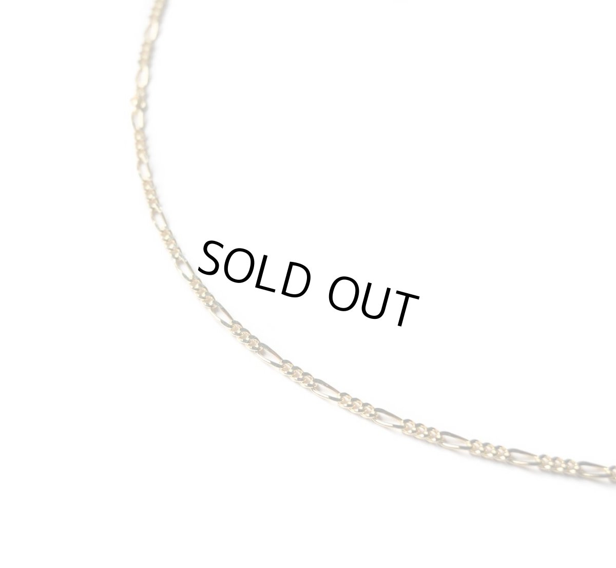 画像1: Italian Gold Necklace Figaro (1)