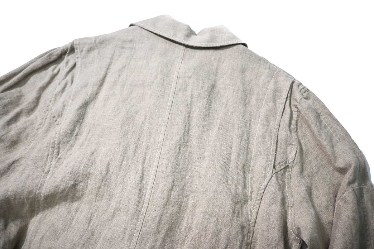 画像8: 90s Deadstock Armani Jeans Linen Coat (8)